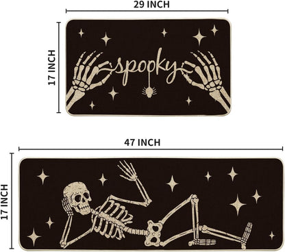 Halloween Kitchen Mat Set – Spooky Seasonal Floor Rugs