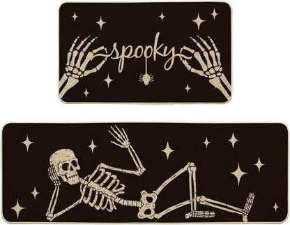 Halloween Kitchen Mat Set – Spooky Seasonal Floor Rugs