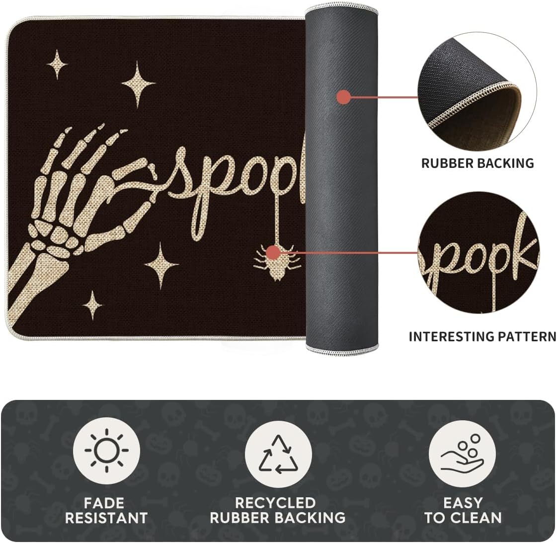 Halloween Kitchen Mat Set – Spooky Seasonal Floor Rugs
