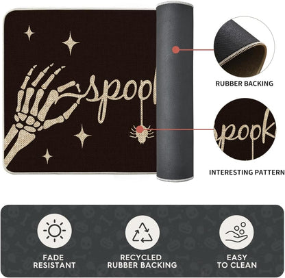 Halloween Kitchen Mat Set – Spooky Seasonal Floor Rugs