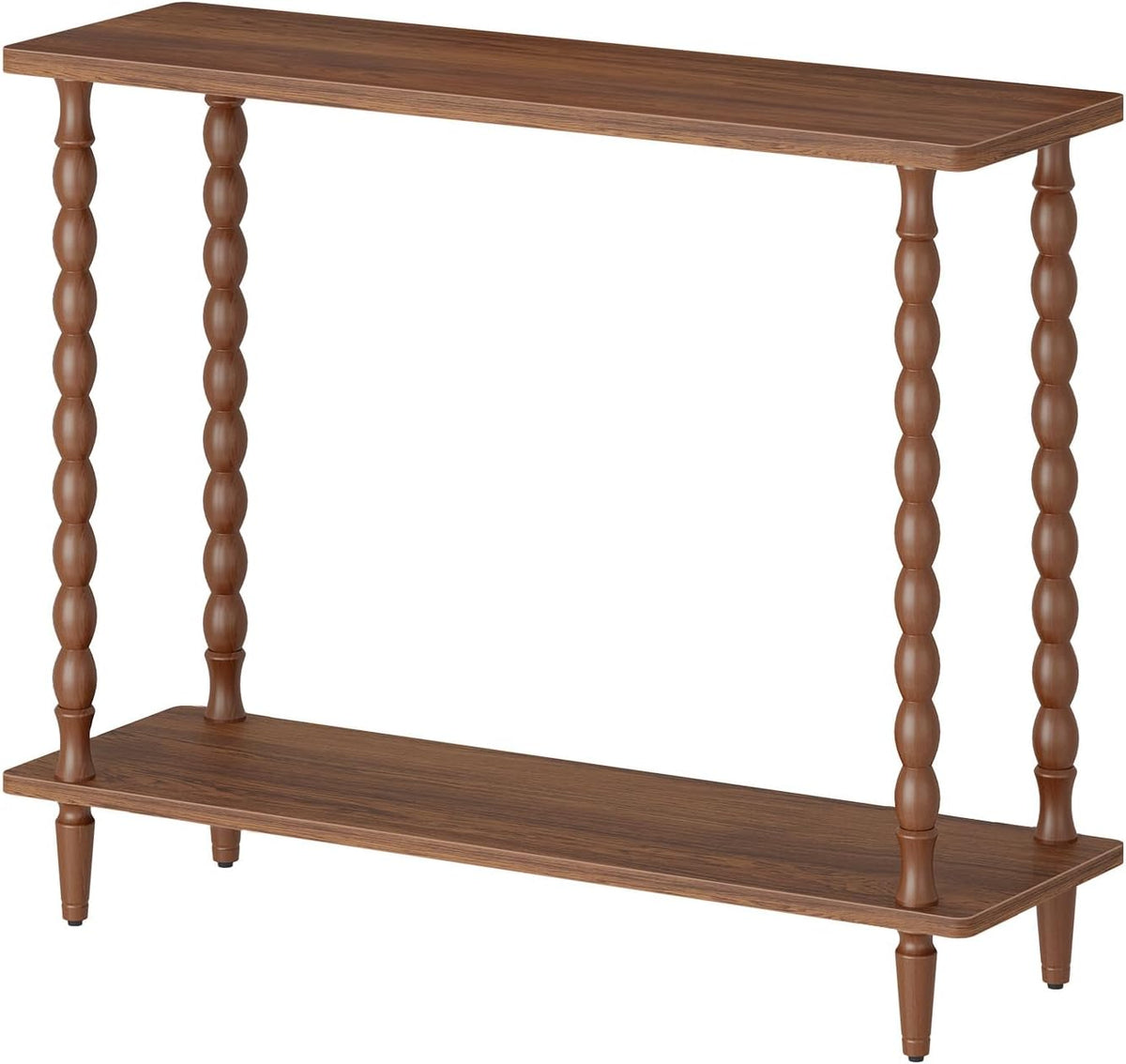 Mid-Century Console Table – 2-Tier Entryway & Sofa Table