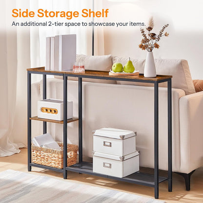 Extra-Narrow Console Table – Rustic Entryway & Sofa Table