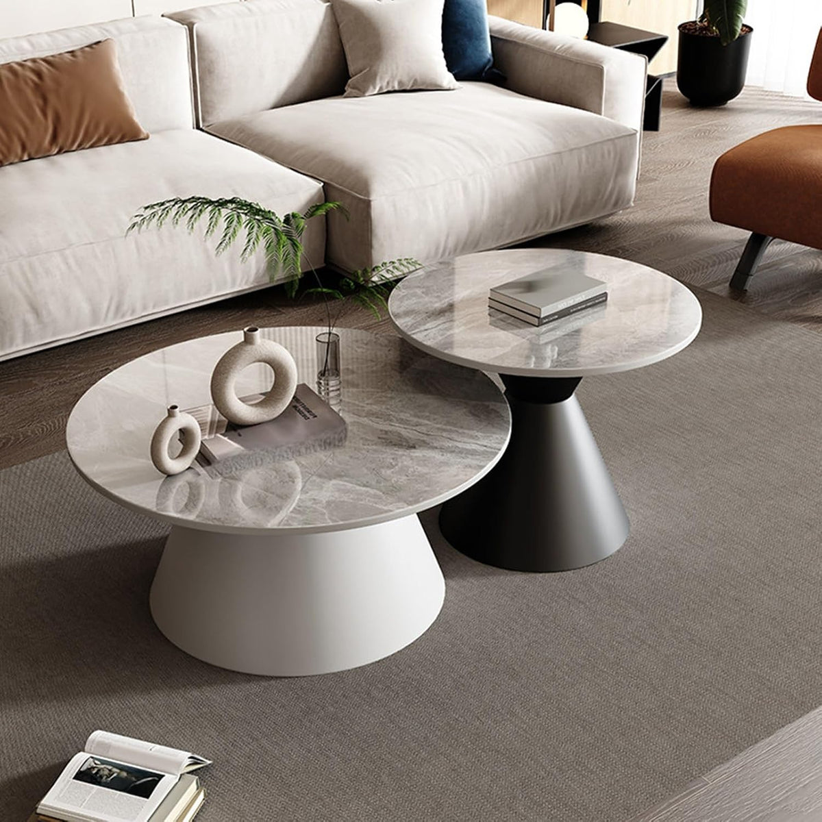 Mid-Century Modern Stackable Side Tables – Space-Saving Accent Furniture