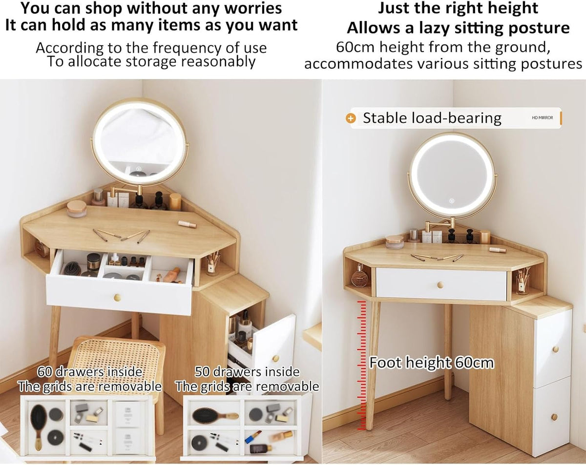 LED Full-Length Dressing Mirror – Adjustable Brightness & Modern Home Décor