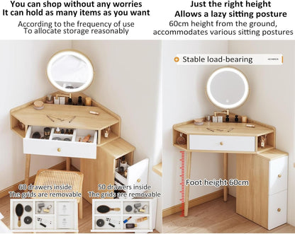 LED Full-Length Dressing Mirror – Adjustable Brightness & Modern Home Décor