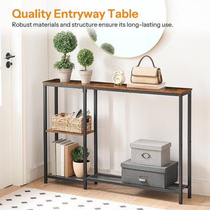 Extra-Narrow Console Table – Rustic Entryway & Sofa Table