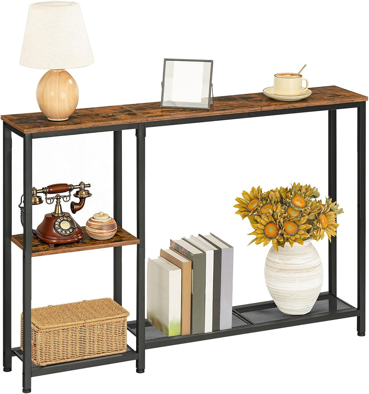 Extra-Narrow Console Table – Rustic Entryway & Sofa Table
