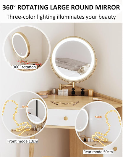 LED Full-Length Dressing Mirror – Adjustable Brightness & Modern Home Décor