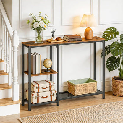 Extra-Narrow Console Table – Rustic Entryway & Sofa Table